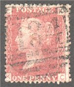 Great Britain Scott 33 Used Plate 106 - KC